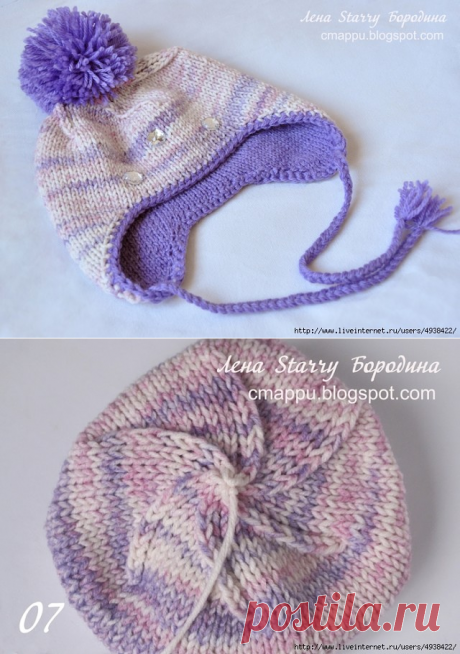 ДЕТСКАЯ ЗИМНЯЯ ДВОЙНАЯ ШАПОЧКА С УШКАМИ СПИЦАМИ (Уроки и МК по ВЯЗАНИЮ) – Журнал Вдохновение Рукодельницы