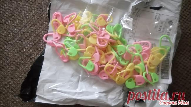 Моя покупка на Али. Специально для вязания Купила на Али экспресс маркеры цветные для вязания, приехали очень быстро, отправка была 1 февраля, 19 они были в Екатеринбурге. Цена 88 рублей.