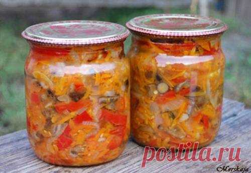 Рецепт грибной солянки с капустой на зиму