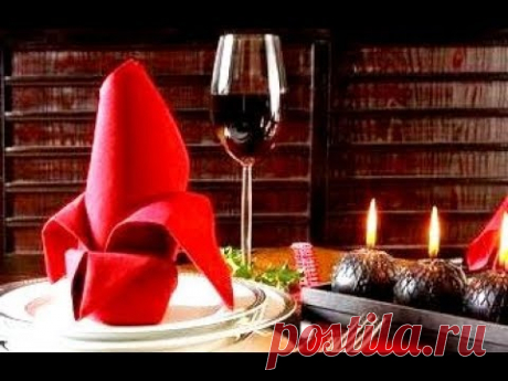 4 Способа Оригинально Сложить Салфетки Праздничный Стол!Украшение Оформление Декор Стола Новый год!