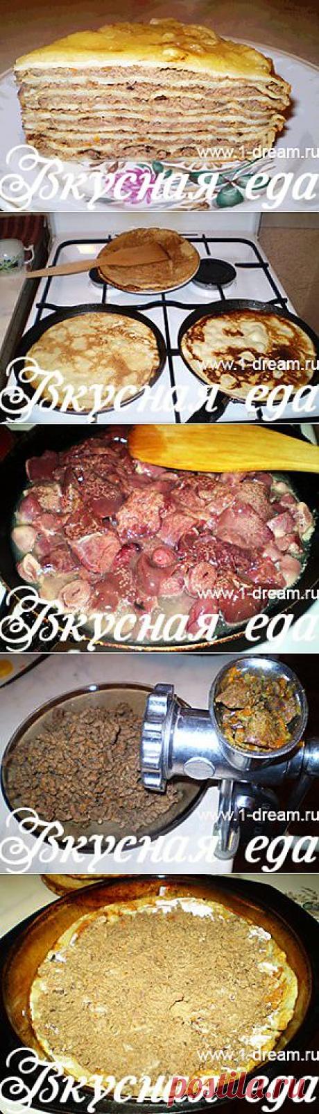 БЛИННЫЙ торт с ПЕЧЕНЬЮ.