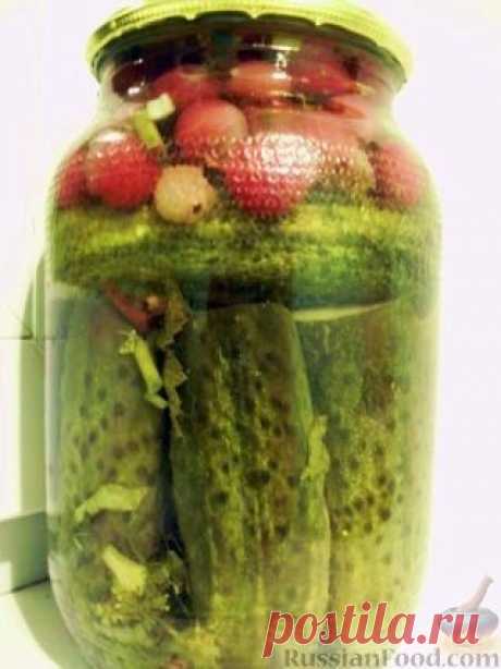 Маринованные огурчики с крыжовником