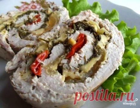 Рулет из индейки - пошаговый рецепт с фото на Повар.ру