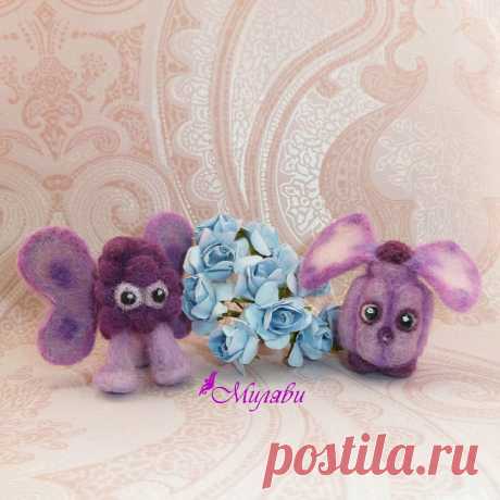 АВТОРСКИЕ КУКЛЫ И ТЕДДИ 👸🐘 в Instagram: «Два моих насекомыша ежевичная бабочка и кексобантик. Сваляны из натуралтной шерсти ручного окраса. Эти маленькие крохи очень хорошие лрузья…»
