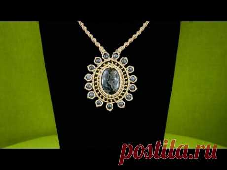 How to Make a Macrame Pendant with a Gemstone and Beads