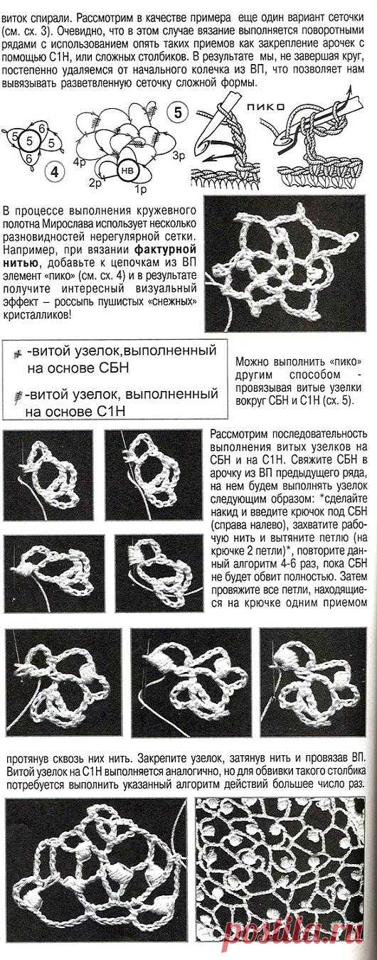 Красивая роза при помощи шнура гусенички - Модное вязание