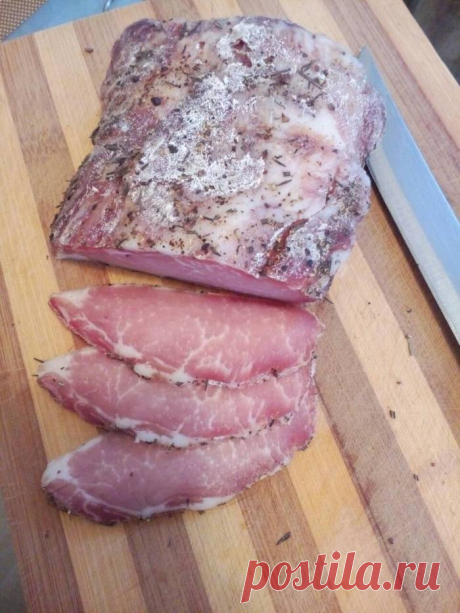 Сыровяленая свинина. Полендвица