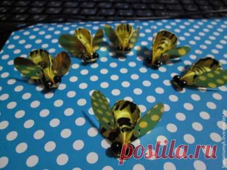 Мастер-класс: пара идей из атласной ленты - Ярмарка Мастеров - ручная работа, handmade