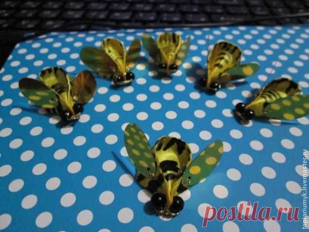 Мастер-класс: пара идей из атласной ленты - Ярмарка Мастеров - ручная работа, handmade