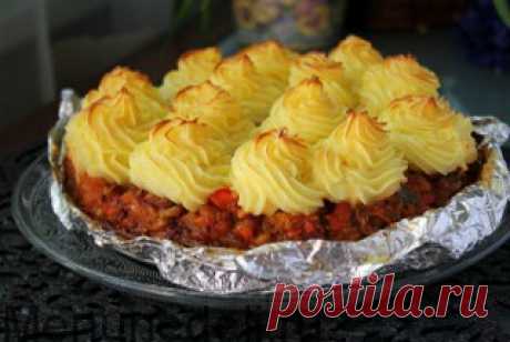 Запеканка с фасолью и картофельным пюре - рецепт с пошаговыми фото / Меню недели