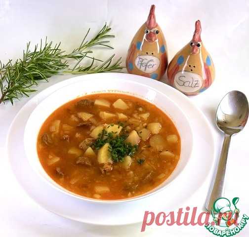 Картофельный суп с колбасками. Простой, густой суп-рагу из картофеля и колбасок, готовится очень быстро, с разными колбасками получается всегда разный вкус.
