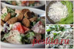 3 салата с куриной грудкой. | Очень быстрые рецепты