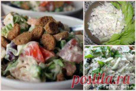 3 салата с куриной грудкой. | Очень быстрые рецепты