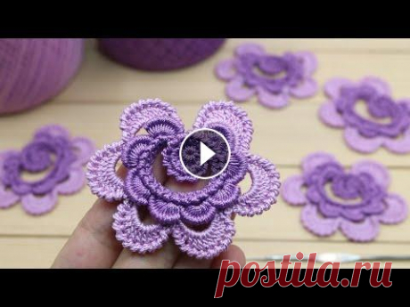 ЦВЕТОК крючком МАСТЕР-КЛАСС по вязанию мотивов для ирландского кружева crochet flower motifs МОЙ инстаграм: @Уроки ВЯЗАНИЯ Литке Татьяны @Уроки ВЯЗАНИЯ для начинающих ЦВЕТЫ КРЮЧКОМ мастер-классы: ЛИСТИКИ крючком мастер-классы: РОЗОЧКИ крючком ...