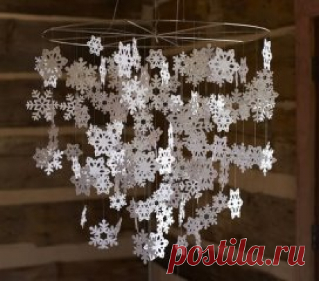 ПОДЕЛКИ
Мобиль из снежинок