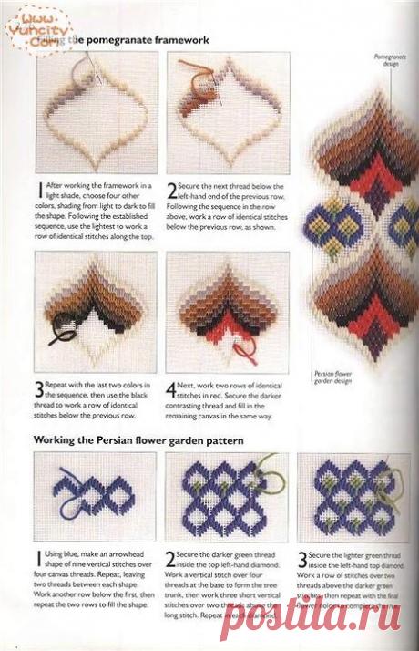 СХЕМА ДЛЯ ВЫШИВКИ БАРДЖЕЛЛО.