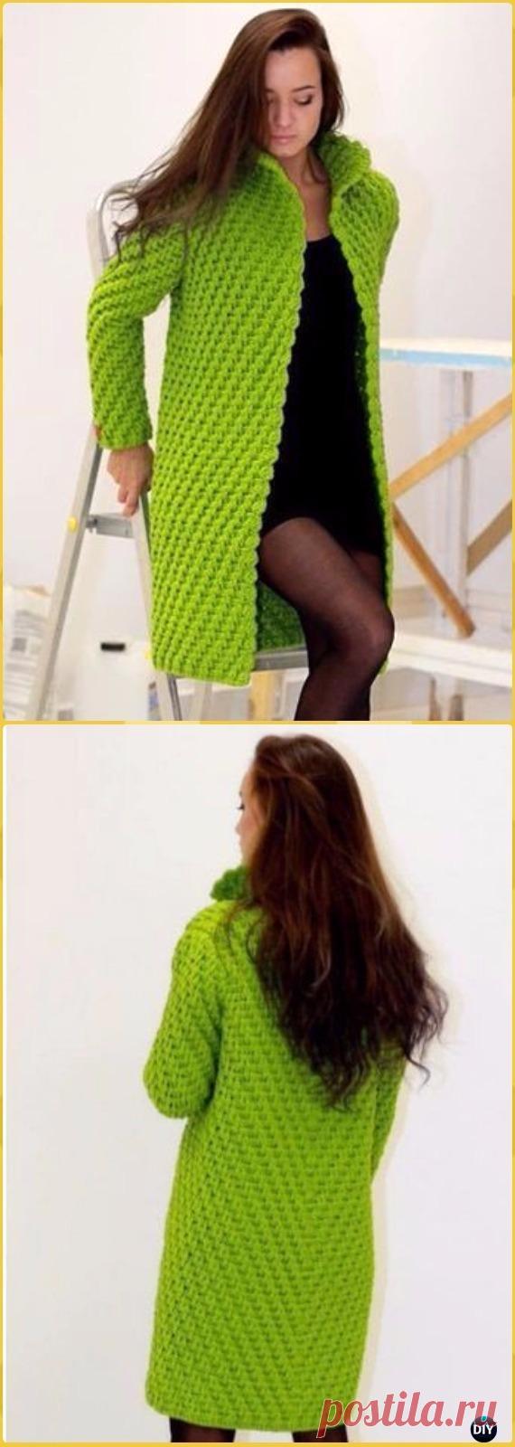 Вязание Крючком Женщин Свитер Пальто Кардиган Свободные Модели