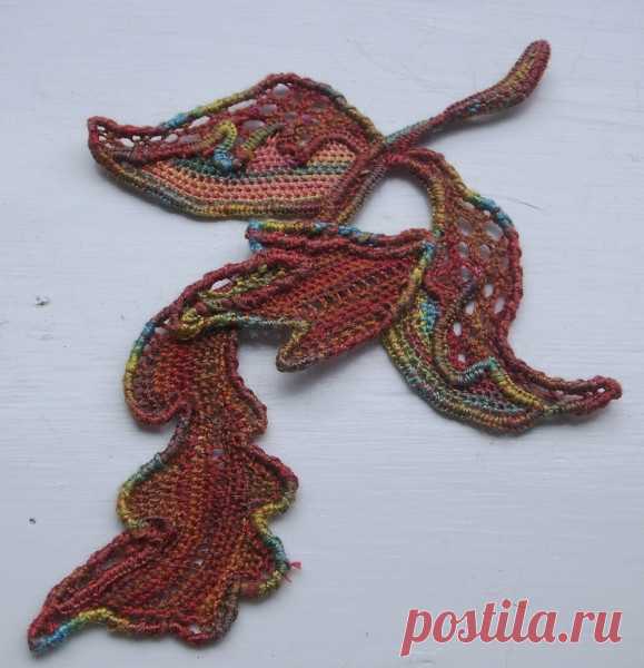 Autumn leaves - Needle Lace Talk