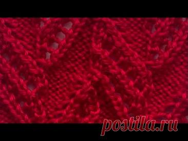 Нежный,ажурный,растительный узор для женских кофточек