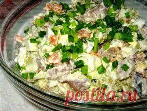 Салат «Прибой» с сельдью
