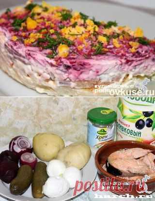 Слоеный салат «Маргаритка». Необычно, полезно и вкусно - Простые рецепты Овкусе.ру