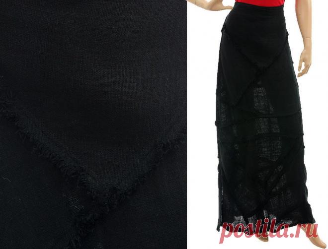 Handmade вспыхнул макси Boho юбки белье в черном с classydress