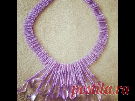 Beaded necklace /DIY/How to make beaded jewellery