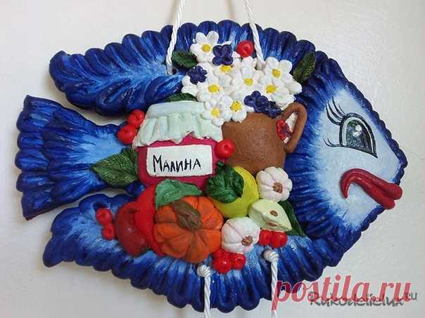 Необычное панно из солёного теста