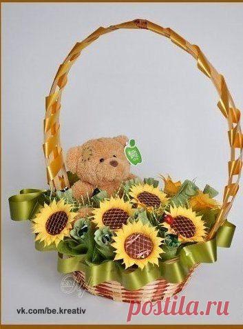МК по подсолнухам. Свит-дизайн - Бумаготворчество