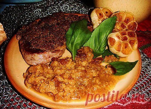 Антрекот с коньячным соусом под хлебной коркой &#171; ИЗЫСКАННЫЕ КУЛИНАРНЫЕ РЕЦЕПТЫ
