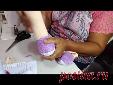 SAPATINHO E PERNA DA BONECA BIA PARA INICIANTE