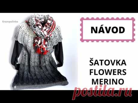 Šatovka Flowers Merino. Krok za krokem.