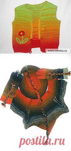 "Арт-меланж" - техника вязания спицами..