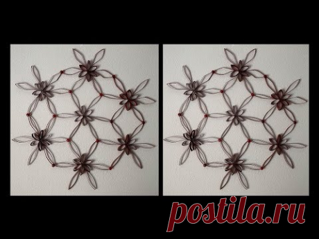 DIY: Wall Art Decor out of Paper Towel Tube