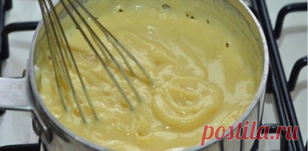 Самый правильный рецепт заварного крема! Густой и в меру сладкий. — Сад Заготовка