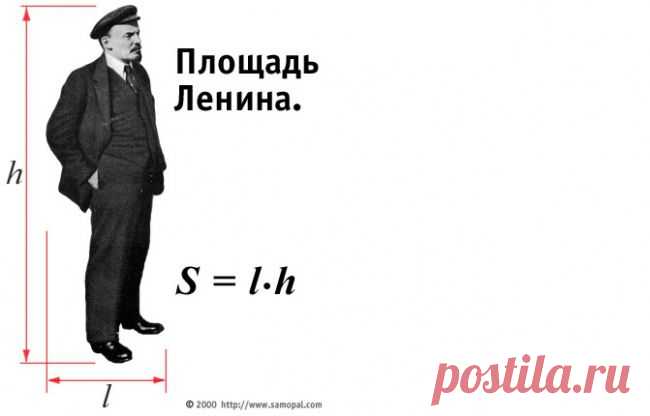 Только неграмотный человек на вопрос «Как найти площадь Ленина?» отвечает: «Длину Ленина умножить на ширину Ленина». А грамотный знает, что надо взять интеграл по поверхности.