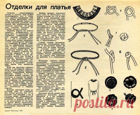 Отделки для платья