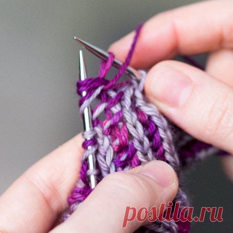 Техника вязания Brioche Stitches.
