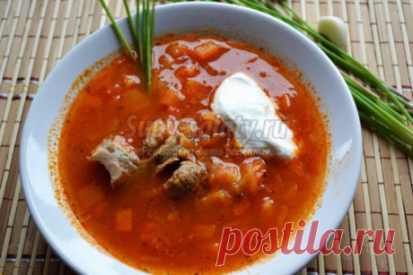 Суп из тыквы с помидорами. Рецепт с пошаговыми фото
