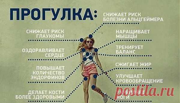 Гуляйте чаще.