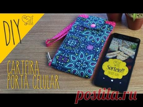 DIY ::: Carteira Porta-Celular - By Fê Atelier