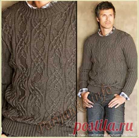 Пуловер с круглым вырезом (м) 290 Creations 10/11 Bergere de France №4670