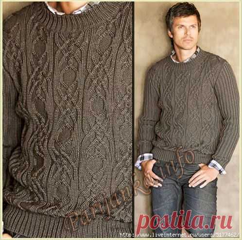 Пуловер с круглым вырезом (м) 290 Creations 10/11 Bergere de France №4670