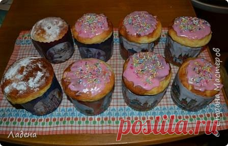 Быстрые легкие воздушные куличи на сметане с пошаговым фото рецептом - Сам себе волшебник