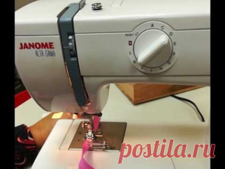 Janome Alta Gama 423S - Cómo coser Cinta Bies