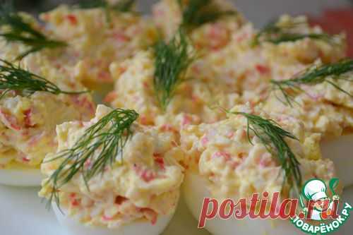 Закуска "Крабы в лимонах" - кулинарный рецепт