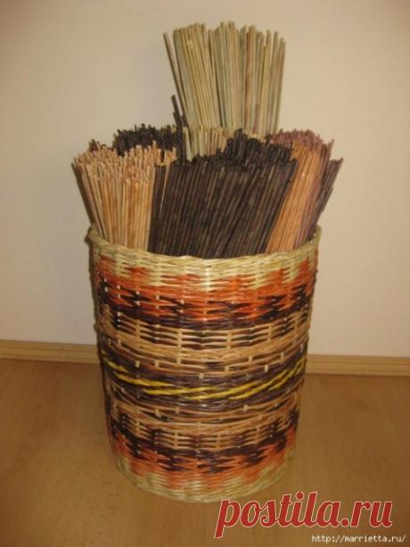 Как крутить и красить трубочки из газет