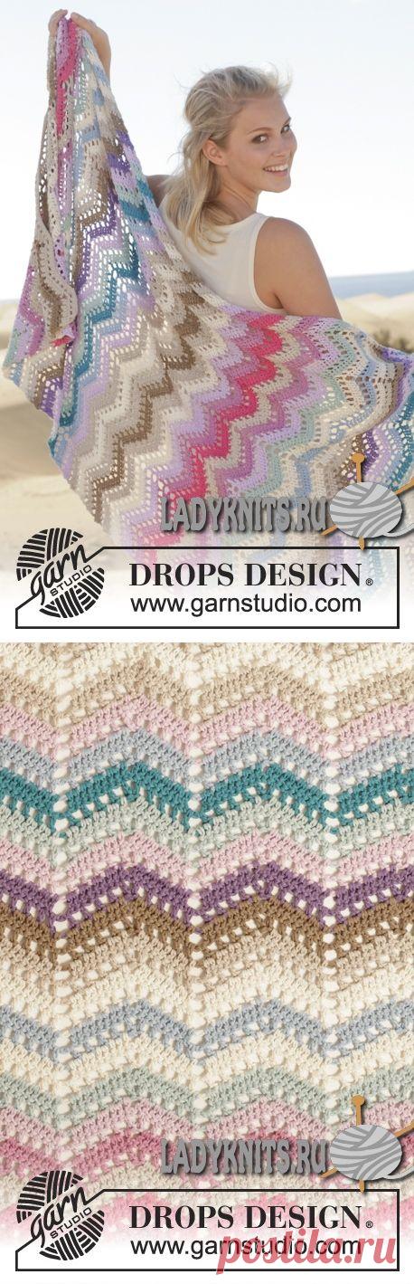 Вязаное крючком покрывало Beach Party («Пляжная вечеринка») от Дропс