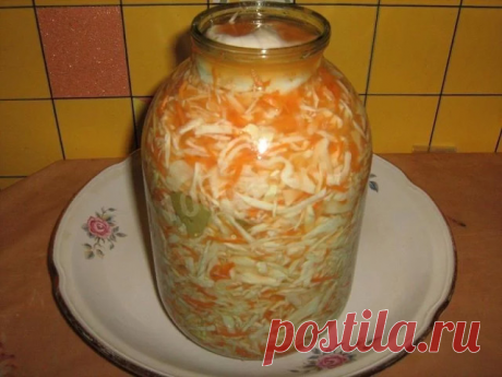 САМАЯ ПРОСТАЯ И ВКУСНАЯ КВАШЕНАЯ КАПУСТА!