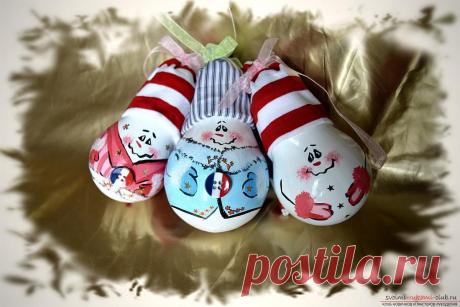 Новогодние игрушки своими руками дома